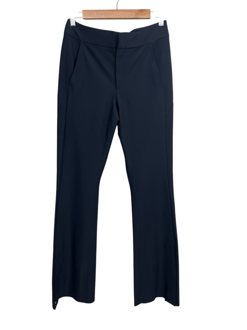 ATHLETA Stellar Flare Trouser Black Size 6 Pants Travel Women’s - Picture 4 of 9